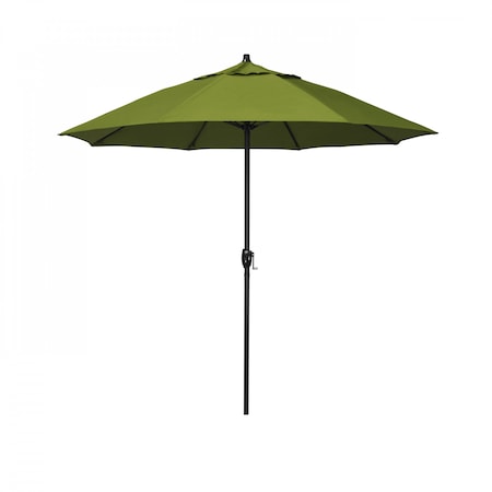 7.5' Bronze Aluminum Market Patio Umbrella, Olefin Kiwi